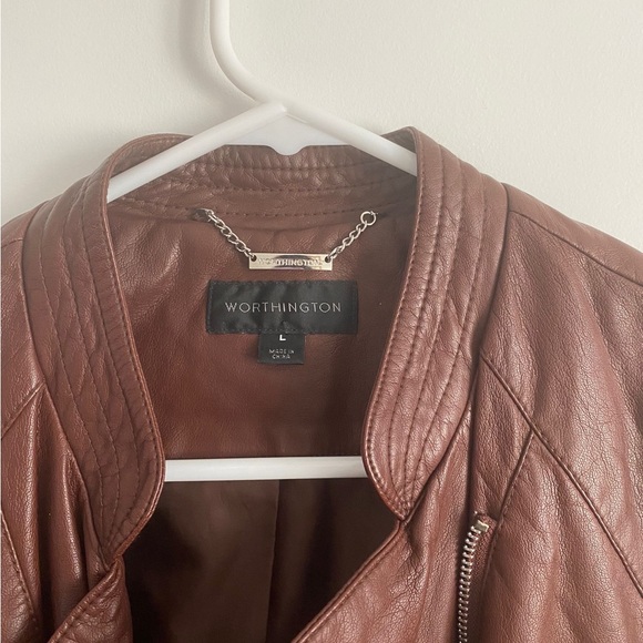 Worthington Faux Leather Jacket - Picture 2 of 5